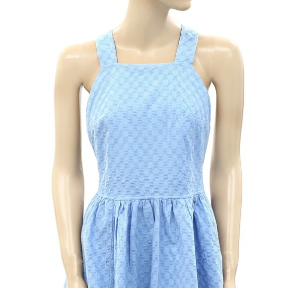 Free People Free-Est Va Va Volume Mini Dress Sleeveless Criss-Cross L New 265432 - Picture 5 of 7